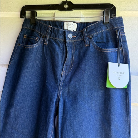 Women's High-Rise Straight Leg Wide Cuff Jeans - kate spade New York 4 | NWT - Picture 9 of 12